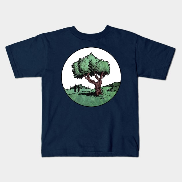 Olive Tree Kids T-Shirt by Olooriel